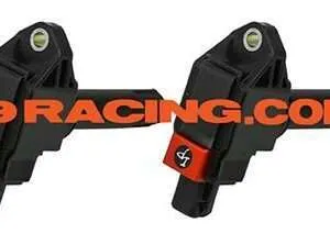 Four black adjustable racing car sway bar endlinks