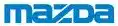 Mazda automotive brand logo in blue.