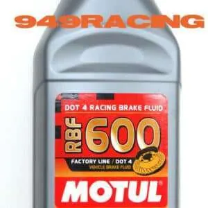 Motul RBF 600 brake fluid bottle.