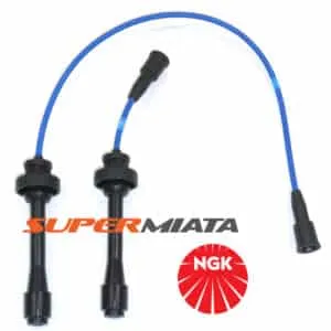 NGK spark plug wires for Miata car.