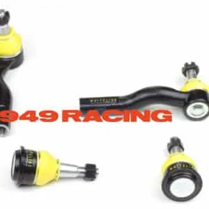 Performance racing ball joints and suspension arms.