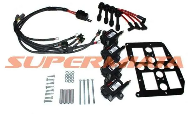 Vehicle ignition system wiring and components kit.