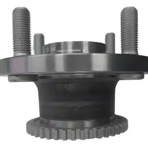 Precision metal mechanical gear with threaded rods.
